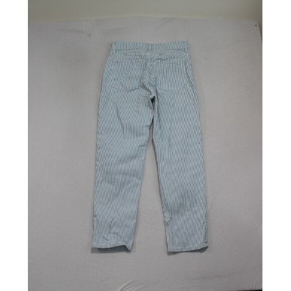 Old Navy Blue Striped Extra High Rise Ski High Straight Size 6 - Picture 2 of 9